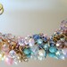 Vintage Charm Bracelet, On SALE.. Lampwork, Pearls, Beads