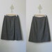 SALE vintage 70s evan picone slate gray wool a-line midi skirt / small medium