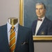 1960s Blue Green Sharkskin Suit 40 Short by Ernesto Bellini