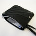 Rays Leather Wristlet with Worn Out Leather Details, Eco Design, made from recycled leather