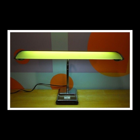 Circa 1970s Fluorescent Desk Lamp by stillthemind on Etsy