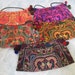5 Hmong Vintage Style Ethnic Thai Boho Medium Size Shoulder Bags with Pom Poms