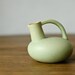 Green Vintage Jug - Ceramic Pitcher - Vase - Housewares - Small Jug