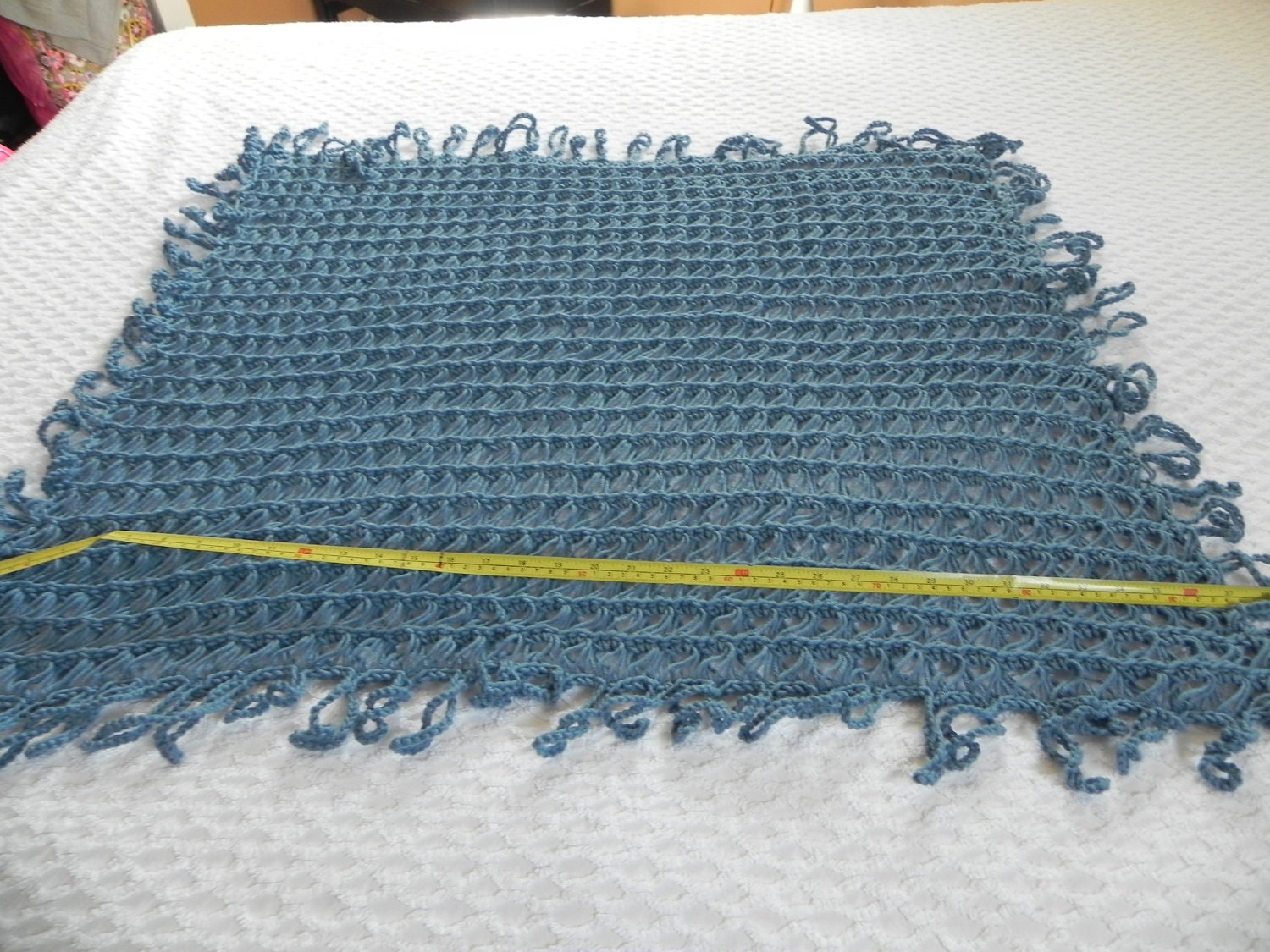 Beautiful Broomstick Lace Afghan by rustycupboard on Etsy