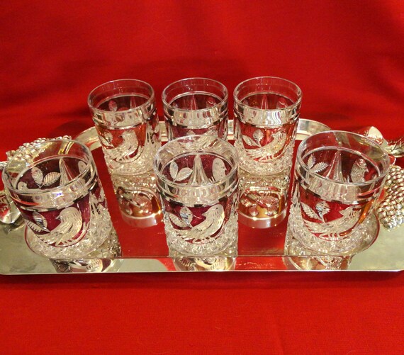 Set of 6 Hofbauer Byrdes Crystal Old Fashioned Bar Glasses