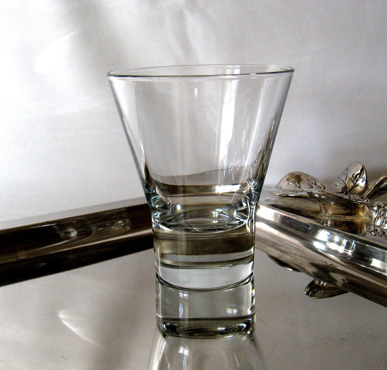 8 Crystal Double Old Fashioned Cocktail Glasses from the 1980s