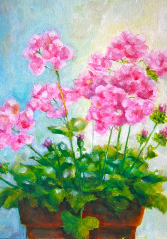 Oil Painting Original Flower Painting Oil by MaggiePainting