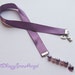 Purple Swarovski Heart Ribbon Bookmark