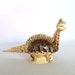 VINTAGE KITSCH Shell Art DINOSAUR
