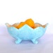 VINTAGE AQUA Pressed BOWL