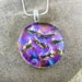 Dichroic Purple Pendant