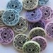 15 Pastel Aztec Buttons