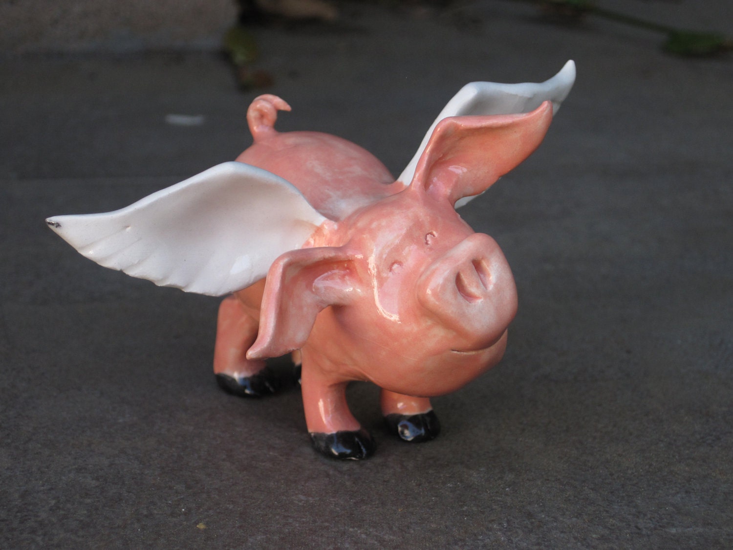 Ceramic Flying Pig Monsieur Cochon