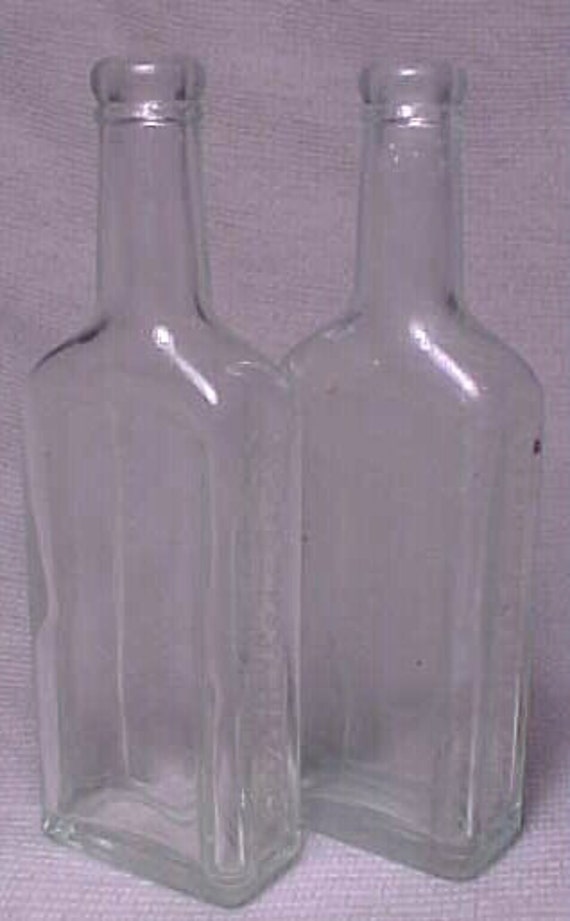 Pair of c1920s Chas. H. Fletcher's Castoria Aqua Glass