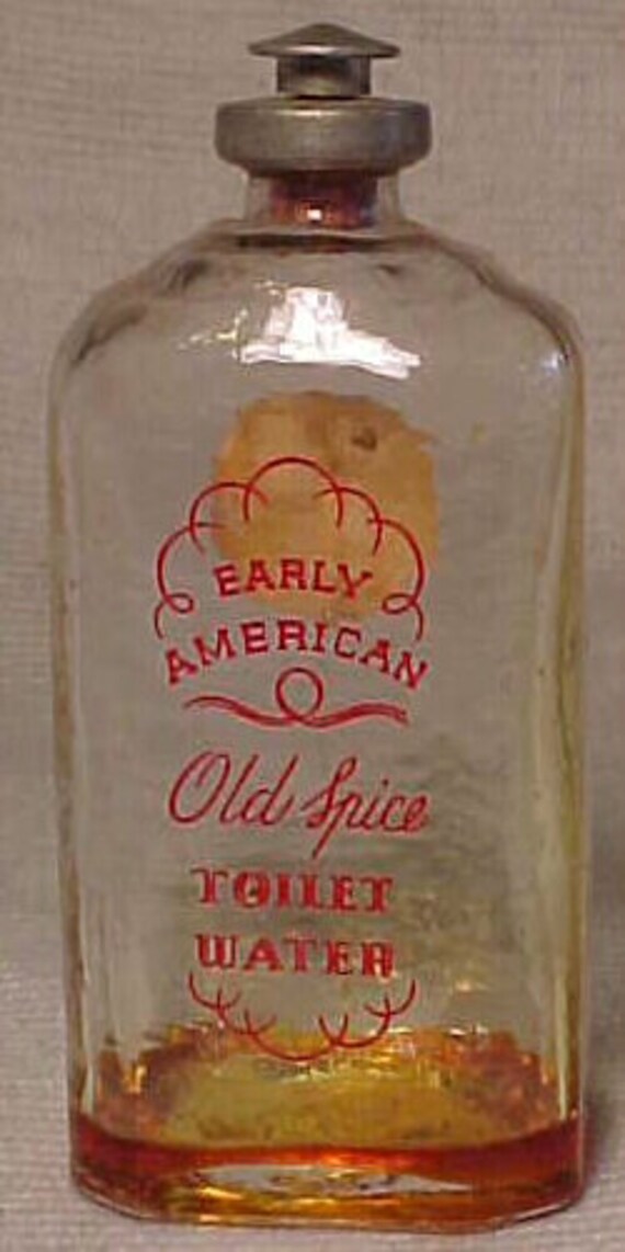 c1940s Early American Old Spice Toilet Water Cork top