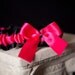 Sassy Hot Pink & Black Crystal Wedding Garter