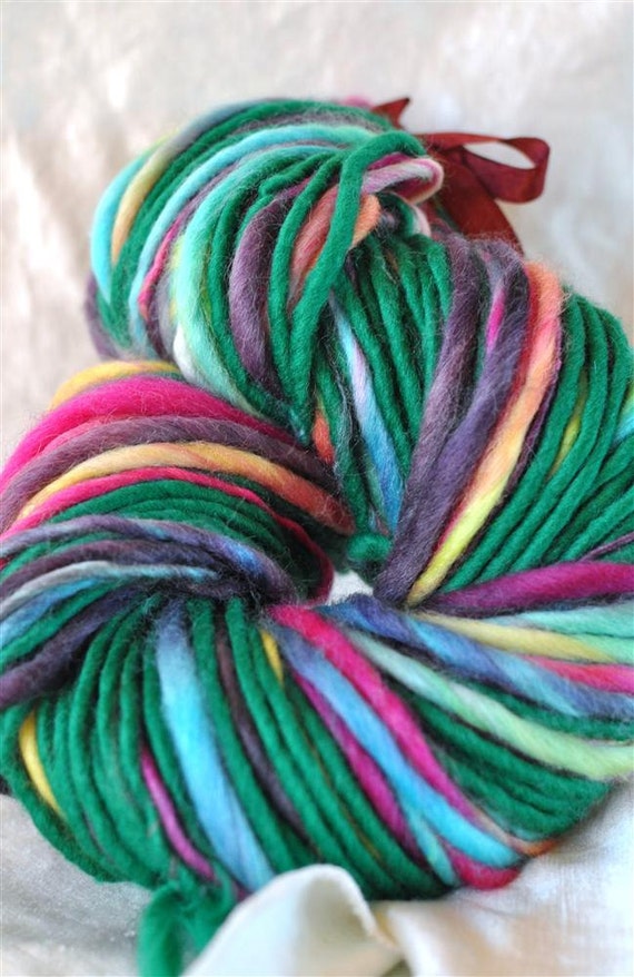 Five Basic Tastes Handspun Wheel Spun Handdyed Funky
