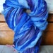 Misplaced Conversation - Handspun Bulky Yarn, Blue Merino and Mohair, Soft and Plush, 5.7 ounces