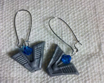 Stargate Chevron Earrings: Ancient City of Atlantis Pegasus Galaxy Gate