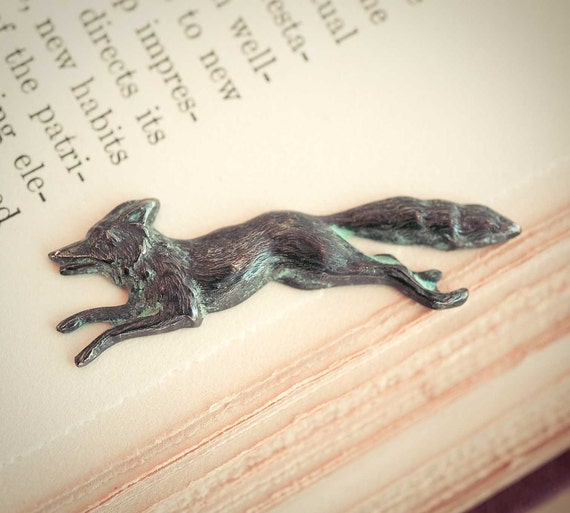Fox Brooch Fox Pin Vintage Pin Gift For Her Animal Brooch