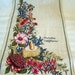 Vintage Pure Linen Tea Towel Entitled Australian Wildflowers