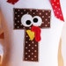 Thanksgiving Turkey Personalized Initial Name Baby Onesie Toddler Kids Shirt Onsie GIRLS BOYS