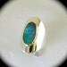 Size 9 1/2 Ladies Ring With Australian Opal in 14k Gold and Sterling
