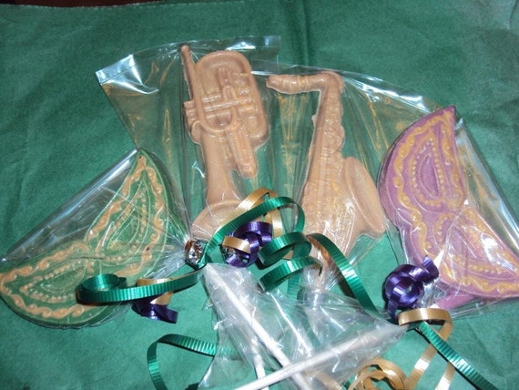 12 Mardi Gras Chocolate Lollipop Favor Assortment Il_570xn