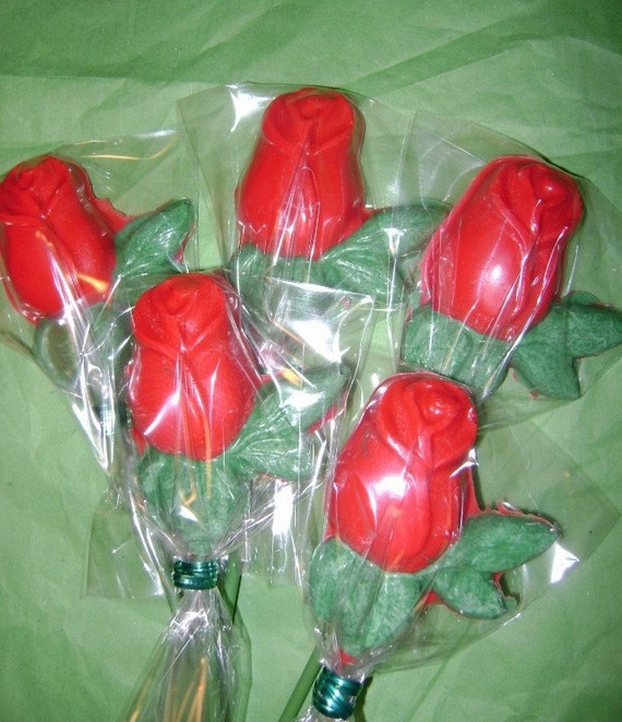 12 Rose Chocolate Lollipop Favor Il_570xn