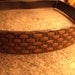 Hand Tooled Leather Headband Basketweave Brown