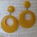 Retro Golden Yellow Earrings