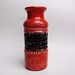 Vintage Tall Red German Vase - Jasba