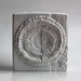 Mid Century Op Art Bisque "Fossil" Vase - Kaiser