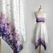 1970s spaghetti strap floral garden sundress midi dress, size small