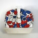 on hold until friday...1960s small suitcase in a bright colorful floral print