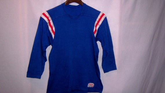 Items similar to Vintage 1970's WILSON cotton blank Football Jersey ...