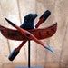 Black Lab & Canoe Whirligig, rustic cabin, lodge decor