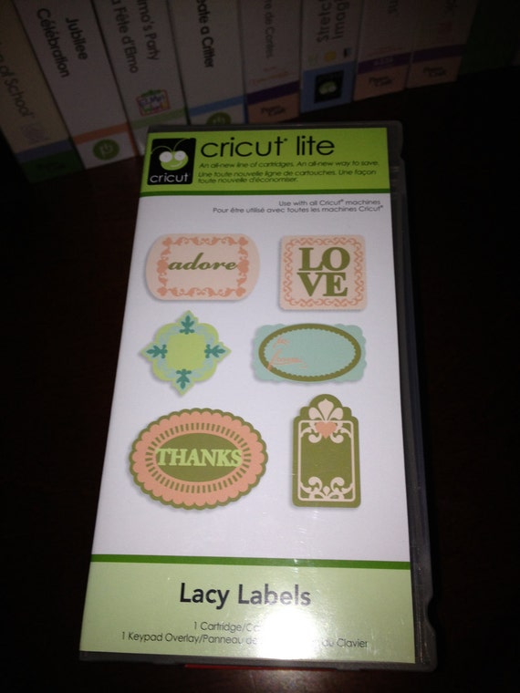 Free Shipping Lacy Labels Cricut Cartridge