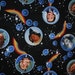 Reserved for Emile - 3.66 yards Wizard of Oz Magic of Oz Bubbles on Black BTY Quilting Treasures
