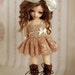 Cappuccino dress for TINY bjd LittleFee