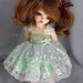 ALMOST GONE Mint dress for TINY bjd LittleFee
