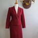 Vintage Pendleton Wool Suit in Cranberry Small