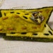 Listing Reserved for Carmel. Art Deco Style Brooch Barrette Pin Hairclip, Yellow and Brown