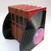 Eco friendly Recycled Record Bookends for the Office, Bedroom, or Study 60s 70s 80s Music