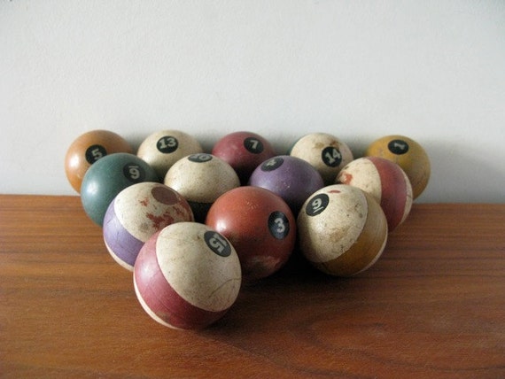 vintage clay pool balls