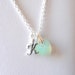 Girls Jewelry Necklace, Personalized Initial Charm Necklace, Crystal Heart Necklace, Kids Jewelry, Childrens Jewelry, Little Girl Necklace