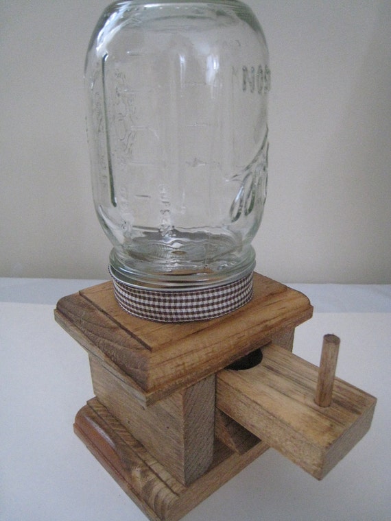 Mason Jar Candy Dispenser Machine by AllyBoosCreations on Etsy