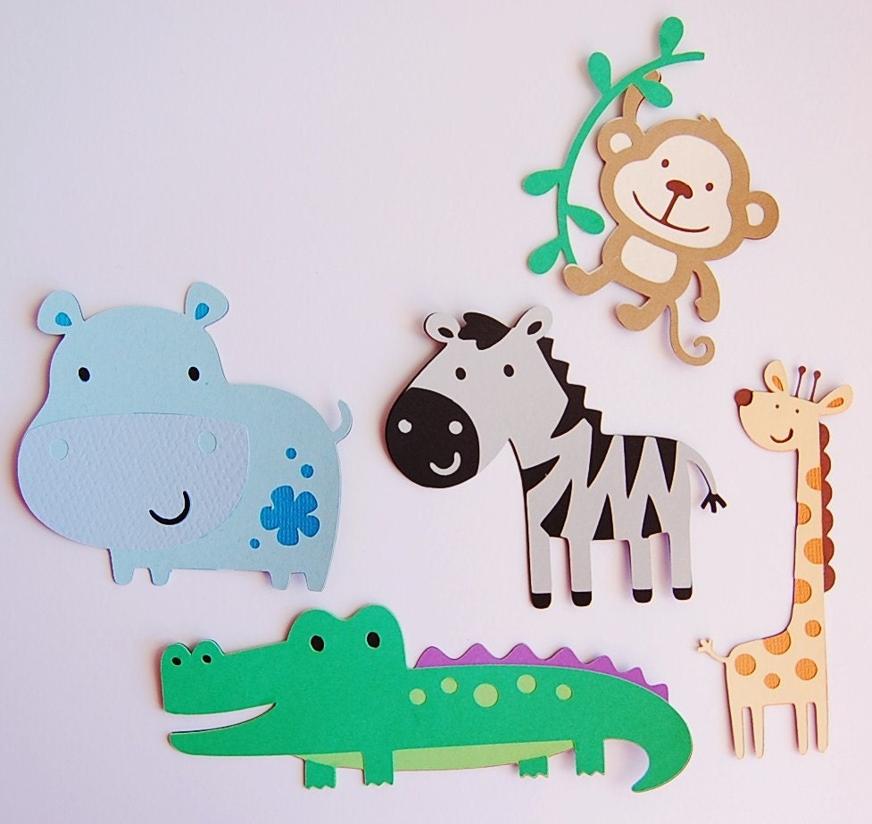 On Safari scrapbook embellishments