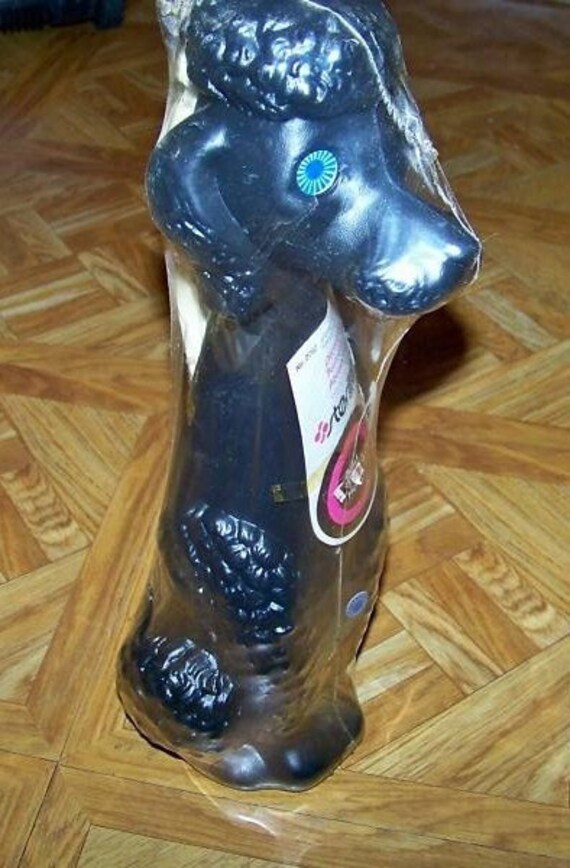 Vintage Poodle Dog Shaped Toilet Bowl Brush & Holder in the