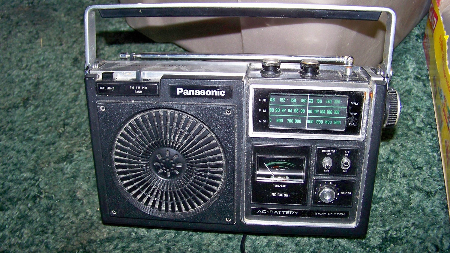 Vintage Panasonic Am Fm PSB 3-Band Portable Radio Model